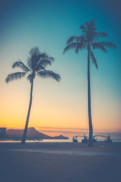 Sunrise Over Waikiki Beach