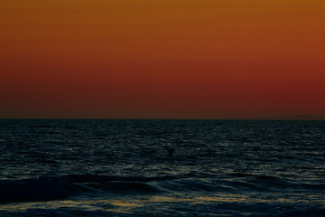 Obraz premium Sunset red ocean