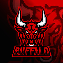 Bulls esport mascot logo design