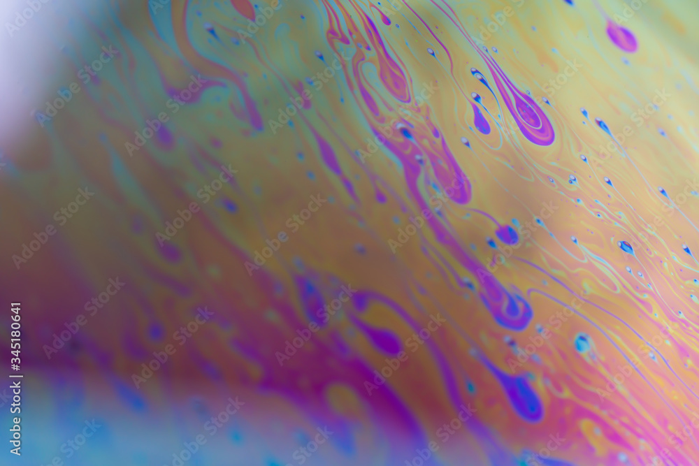Poster abstract pattern of a soap bubble