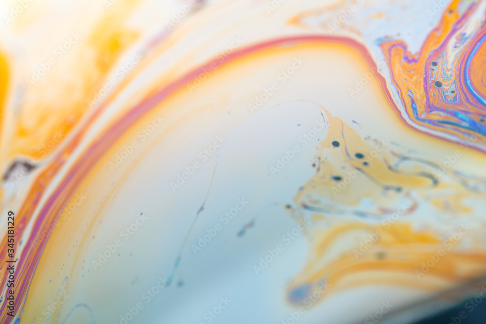 Poster abstract background soap bubble paint overflow