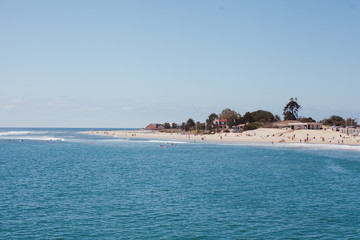 Malibu beach in the sunshine