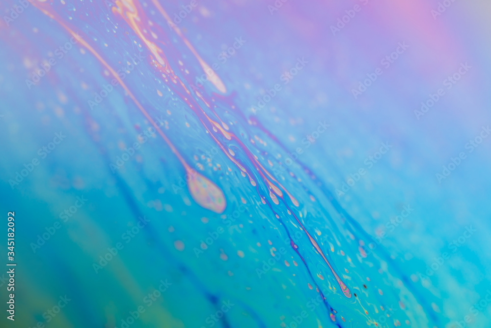 Poster abstract pattern of a soap bubble