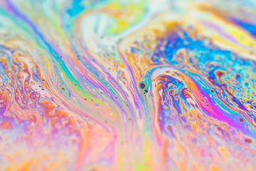 abstract pattern of a soap bubble