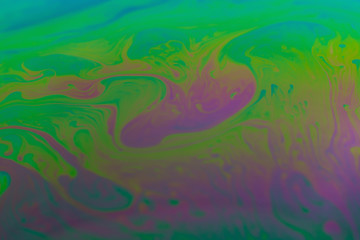 Fototapeta na wymiar green sparkling background abstract soap bubble texture