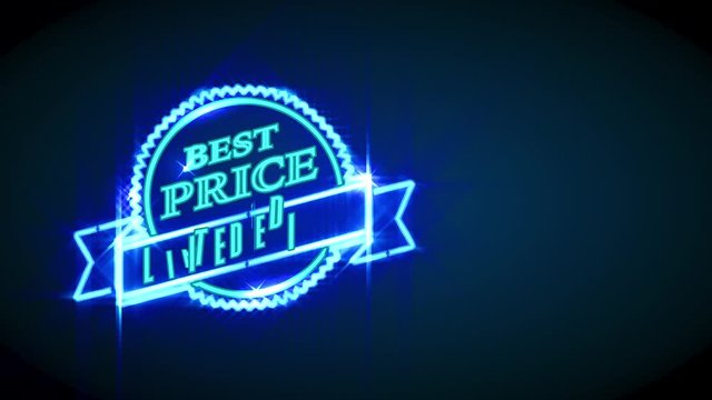 neon lights reduce agreement design with words limited issue written on a creased ribbon above a oval zigzagged curve including classic typography over black canvas
