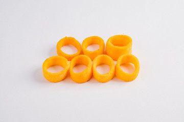 Chips Potato rolls on white corn syrupy