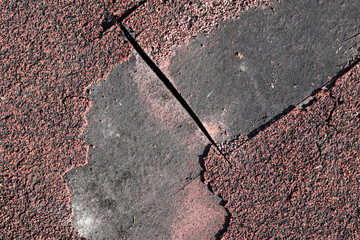 The surface of the old track