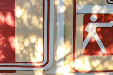 fire exit sign on wall