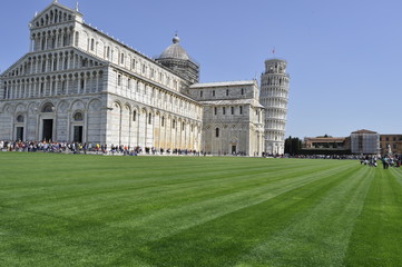 pisa tower from nice and remote angle