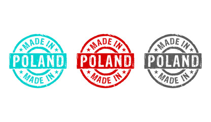 Made in Poland stamp and stamping