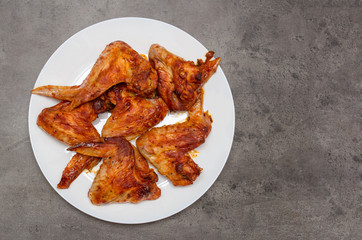 fried chicken wings on a plate