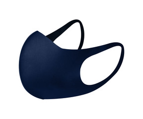 Protective face mask isolated on white background