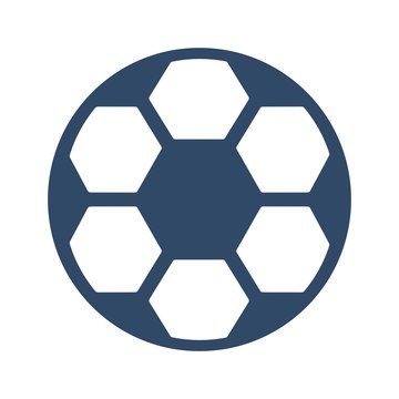 Football icon in trendy flat style. Soccer ball symbol.
