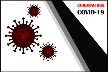 Vector Banner of deadly corona virus