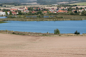 Lake, Breitungen Lake, Nature reserve, Breitungen, Thueringen, Germany, Europe