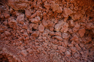 near red beatch on Santorini