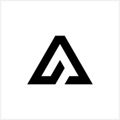 Initial letter A abstract logo graphic design vector illustration. Symbol, icon, creative.