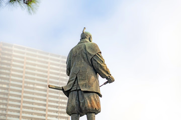 Fototapeta premium 岡崎城 徳川家康像