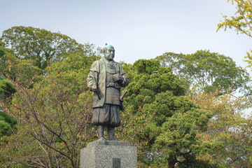 Fototapeta premium 岡崎城 徳川家康像