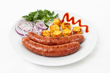 sausage and potatoes