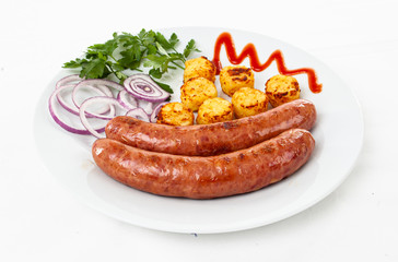 sausage and potatoes