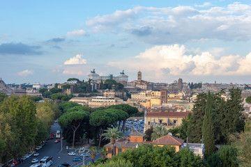Fototapeta na wymiar scenic view of the city of rome Ancient Italy