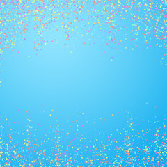 Festive confetti. Celebration stars. Colorful star
