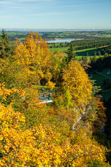 Fototapeta premium Sunny autumn day in Bavarian Alps, Germany