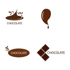 chocolate illustration logo vector