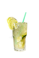 Cocktail on white background