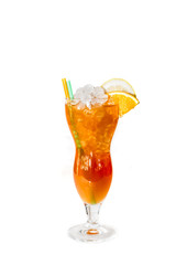 Cocktail on white background