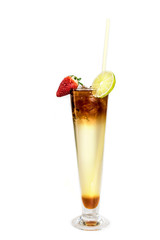 Cocktail on white background