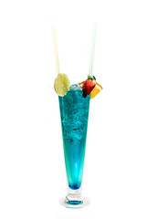 Cocktail on white background