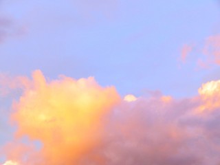 Obraz na płótnie Canvas 日本の田舎の風景　9月　夕焼雲