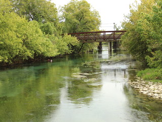 Calm waters showing the path to another world.