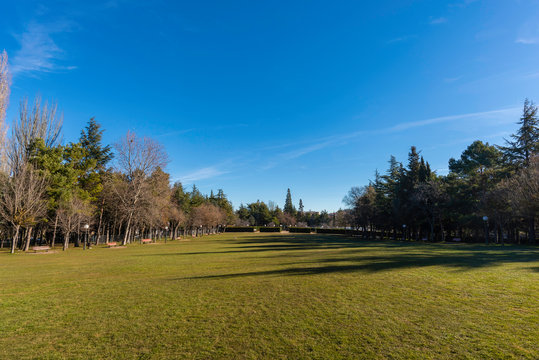 Parque Alameda de Cervantes (Soria, Espa&ntilde;a).