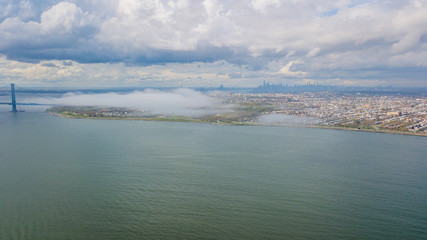 Clouds over Verrazano Narrows Bridge