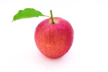 Red apples isolated on a white background