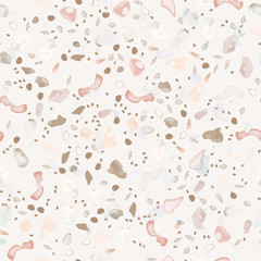 Terrazzo Texture Vector. Flooring Seamless Pattern
