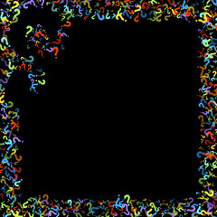 Question marks Quiz, doubt poll query public poll.