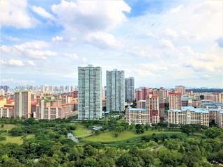 Panoramic View of Bishan HDB Clover by the Park