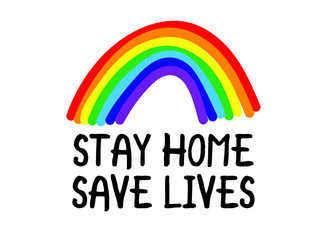STAY HOME SAVE LIVES vector