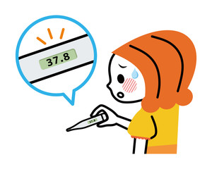 微熱　女性