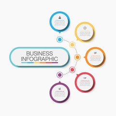 Business circle. timeline infographic icons designed for abstract background template milestone element modern diagram process technology digital marketing data presentation chart Vector
