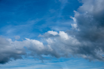 Nice blue sky with white clouds
