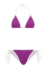 Blank purple swimsuit, front view