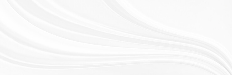 White gray satin texture that is white silver fabric silk panorama background with beautiful soft blur pattern natural.