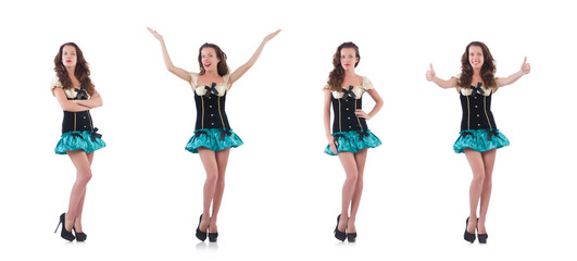 Obraz premium Young woman in fashion concept