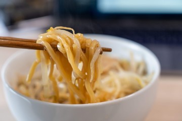 bowl of noodles